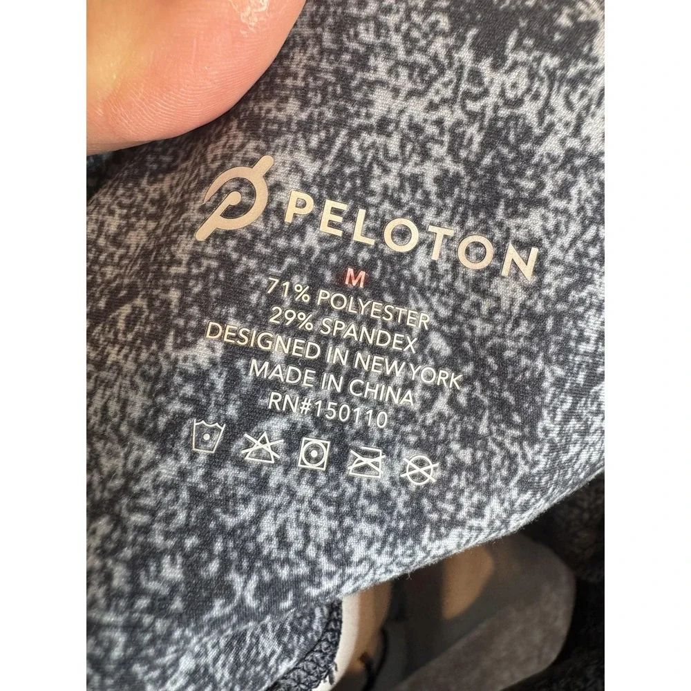Peloton Leggings Womens Medium Blue High Rise Cropped Yoga Athletic Pants‎